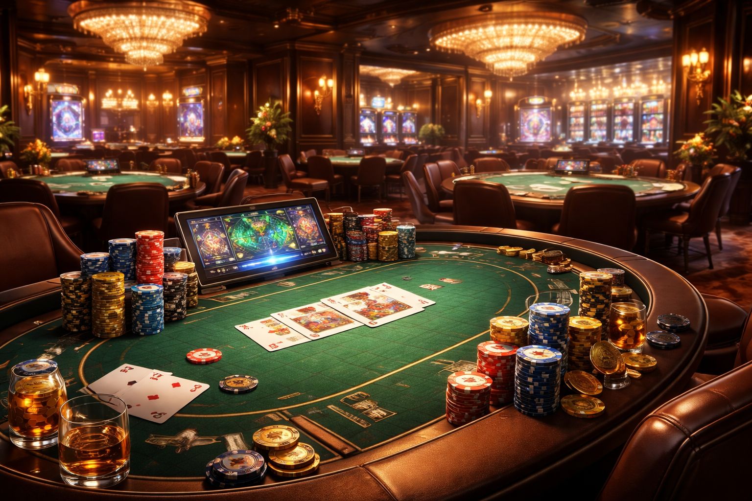 Entorno premium de Betitor Casino con mesas con crupier en vivo y selección dinámica de juegos.